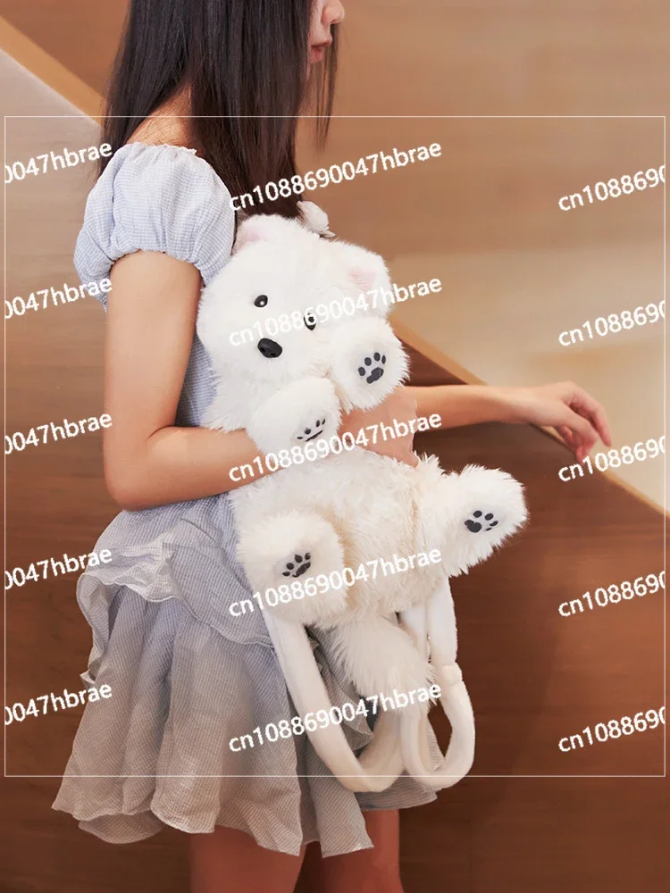 Puppy Backpack Simulation Doll Plush Toy As A Gift for Girlfriend and Children