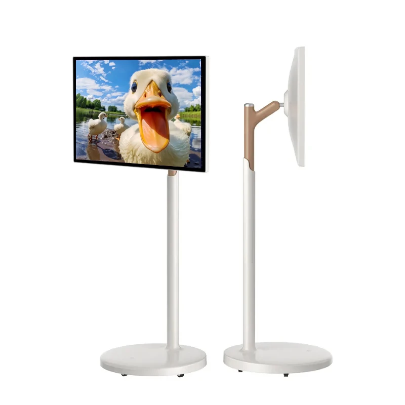 21.5/27/32 Inch 4K LCD Advertising Display Screen 10-Point Capacitive Touch Screen Android/Windows OS Floor Standing Kiosk Mount