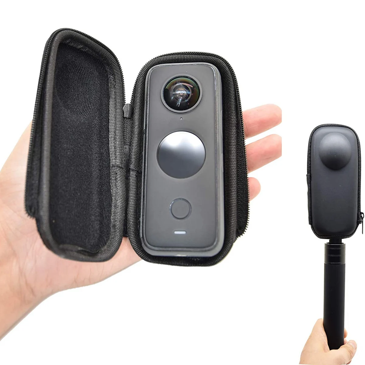 Carrying Case Waterproof PU Lens Cap Portable Storage Bag Protective Cover for Insta360 One X2 /X Camera