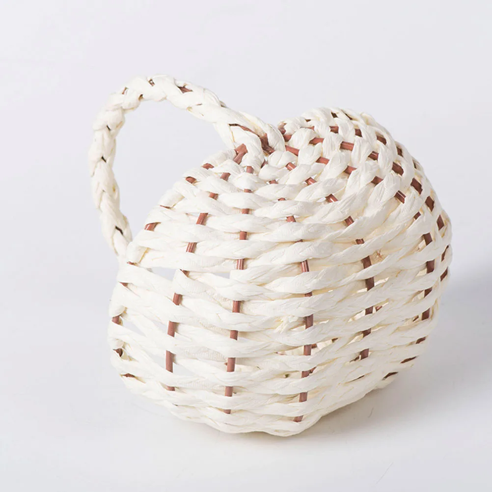 

3 pcs Woven Storage Baskets With Handles Portable Gift Basket For Picnic Wedding Shower Fruit Storage Basket Handmade