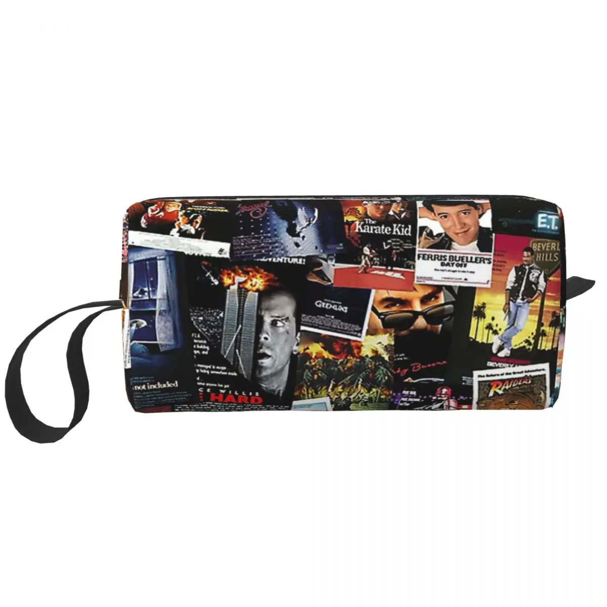 

1980s Movie Posters Makeup Bag Cosmetic Organizer Storage Dopp Kit Toiletry Cosmetic Bag for Women Beauty Travel Pencil Case