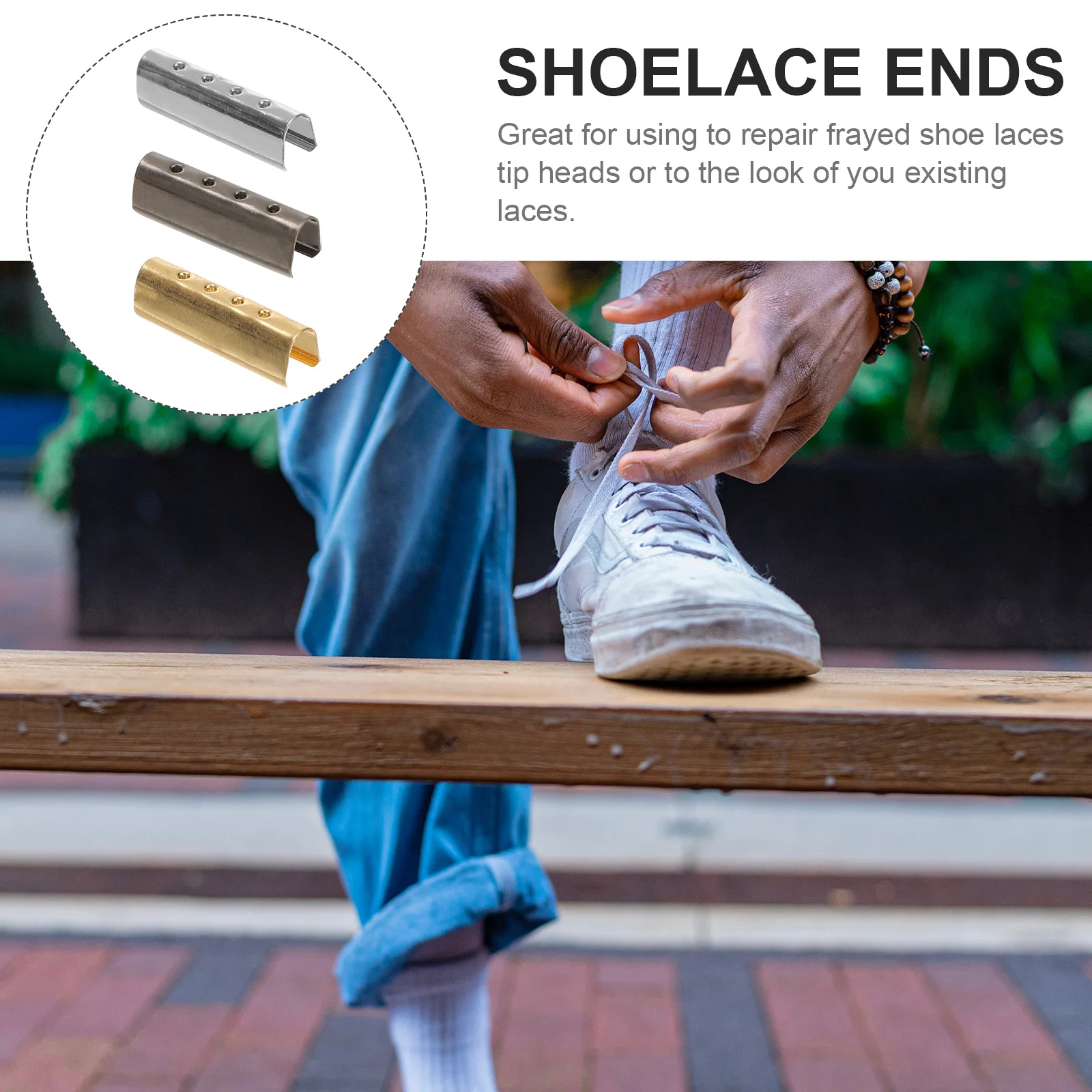 

150 Pcs Metal Rope Buckle Anti Wrinkle Shoes Ties Shoelace Tip Head Replacement End Durable Smooth Repair Frayed Laces Shoe Lace