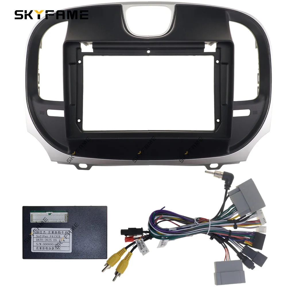 

SKYFAME автомобильная рамка, адаптер для фасции, декодер Canbus Box для Chrysler 300C Android, комплект панели для установки приборной панели