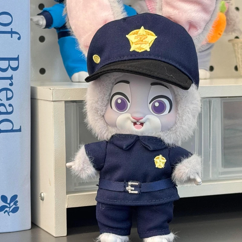 Genuine Disney Zootopia Nick & Judy Growth Journey Series Vinyl Plush Blind Box Toy Kawaii Pendant Figure Dolls Mystery Box Gift