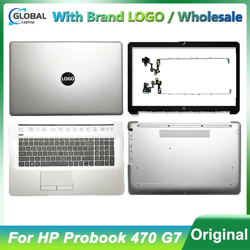 Funda de ordenador portátil para HP Probook 470 G7, cubierta trasera LCD, bisagras de bisel, reposamanos, teclado, parte inferior, 470 G7, L83728-001, L83727-001