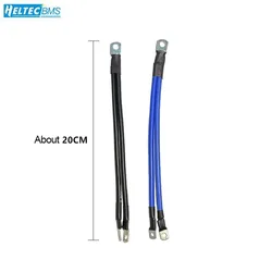 1set Silicon Wire 8AWG Heatproof Soft Silicone Silica Gel Wire Cable with Copper Nose for BMS battery protetcion board