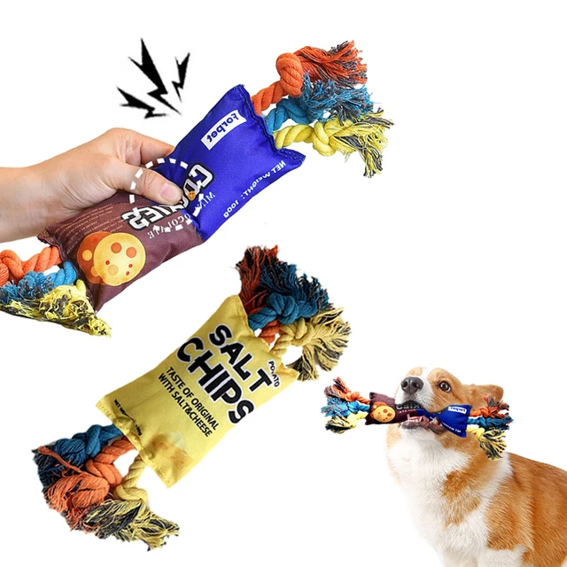 Bag of dog toys best sale