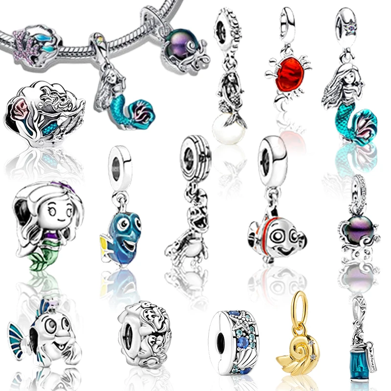 

Горячие игрушки Русалочка очаровательные бусины висячие змеи подходят оригинальный браслет ожерелье бусины для ювелирных изделий своими руками женский подарок