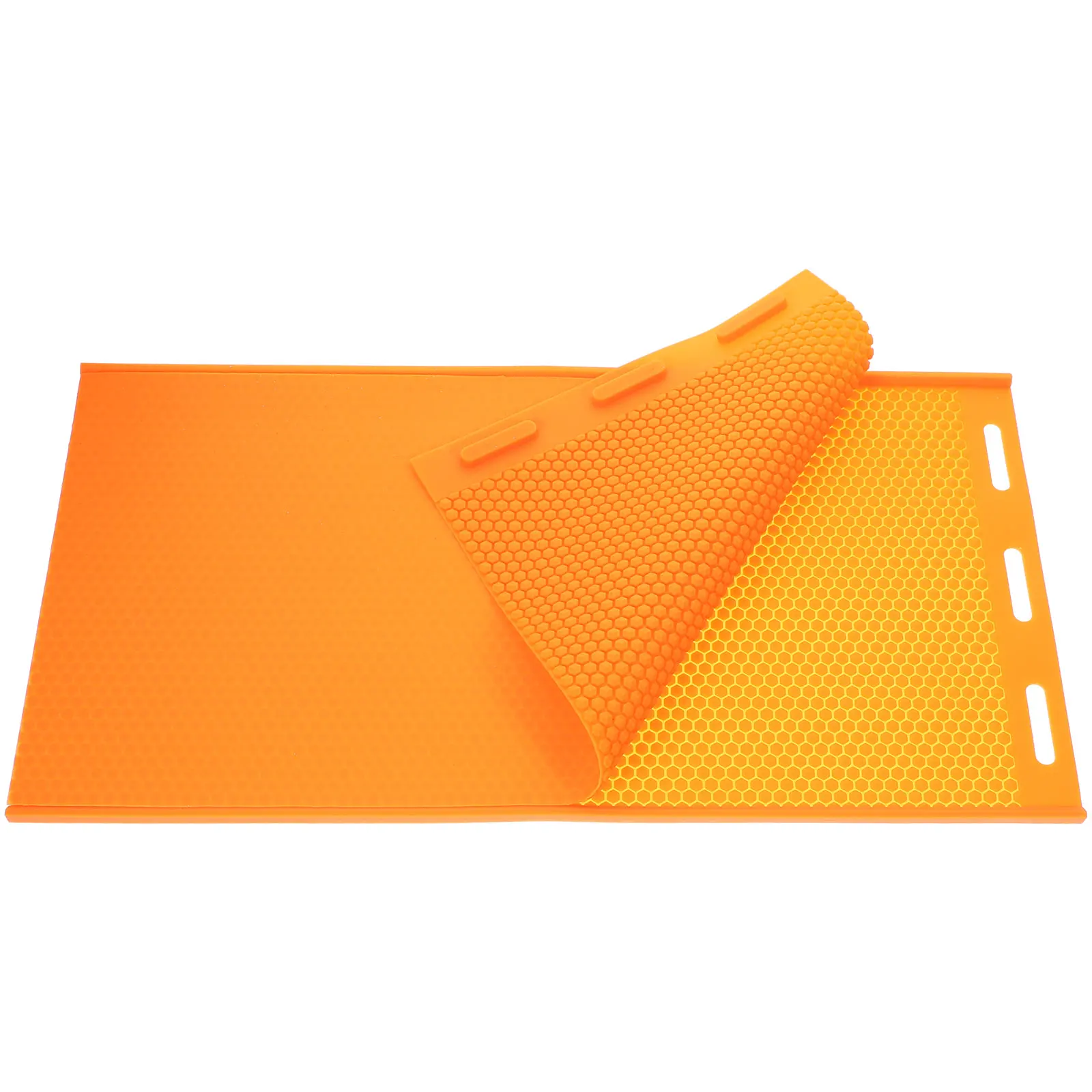 

Honeycomb Basic Film Beeswax Sheet Mold DIY Decor Flexible Press Embosser Handmade Mould Orange Lightweight Portable Gardening