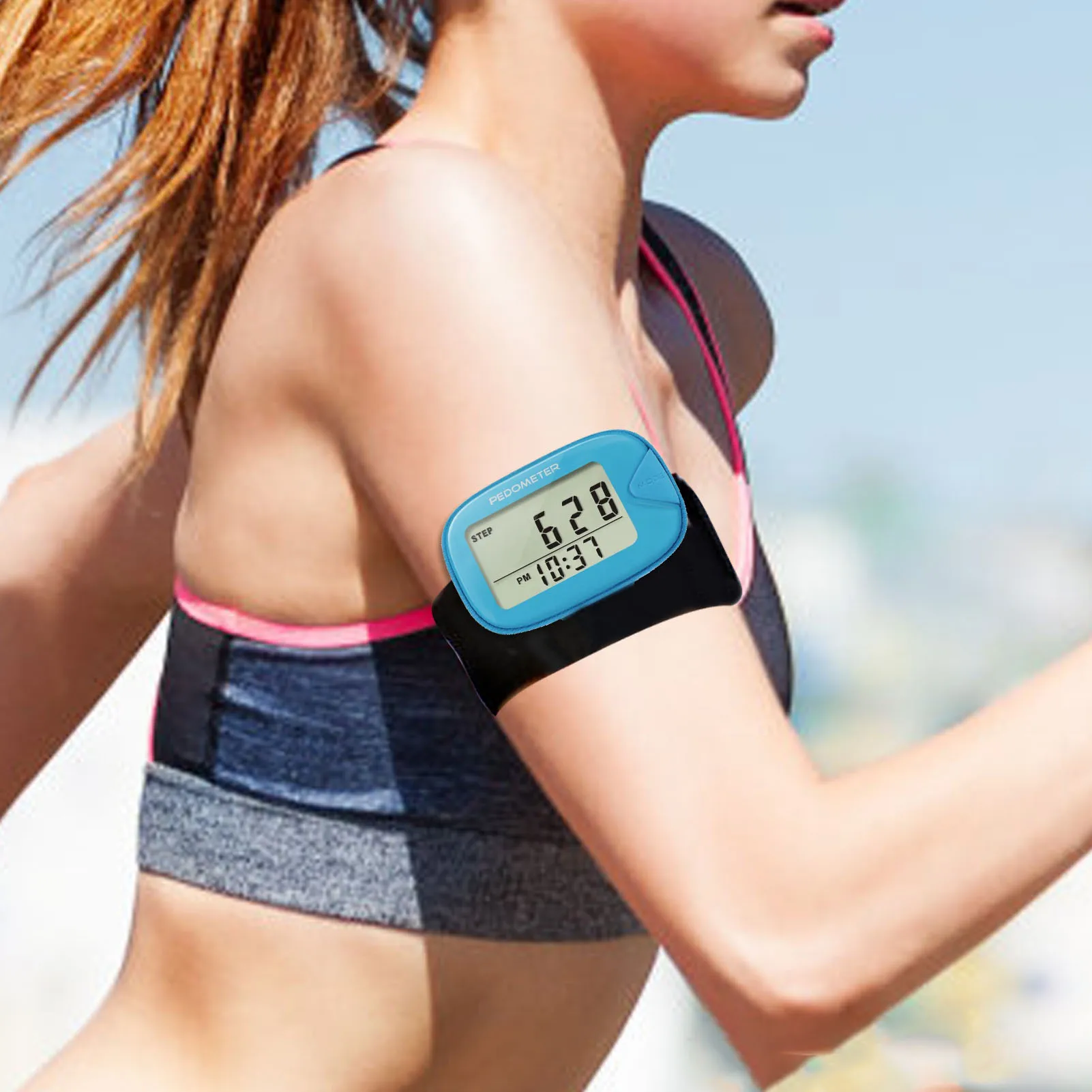 Pocket Pedometer Step Counter Multifunctional Pedometer With Clip Clip On Step Counter With Memory To Track Steps Miles Calories
