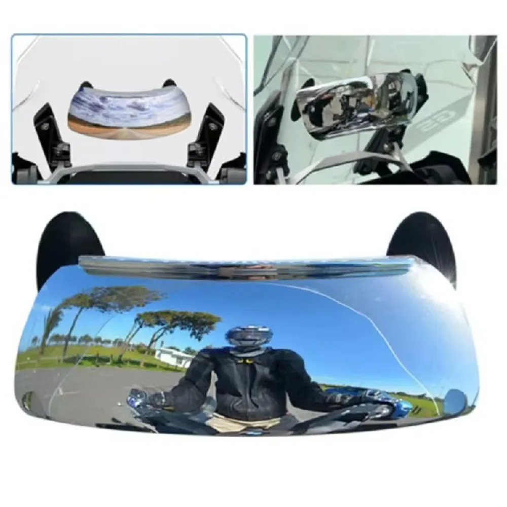 Motorcycle Windscreen 180 Degree Blind Spot Mirror Wide Angle Rearview Mirrors Small Rear View Mirror For BMW Yamaha Honda