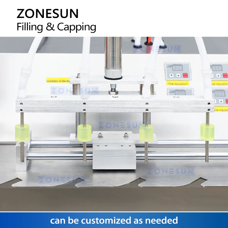 ZONESUN Spout Bag Liquid Filling and Capping Machine Semi-auto Desktop Stand Up Bags Spout Pouches Packaging Equipment ZS-ASP4