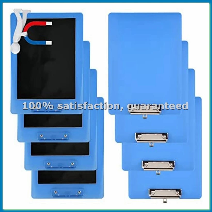 

Магнитные клипборды с низкопрофильным зажимом для бумаг формата Letter (9x12,5 дюймов), стандартный зажим для холодильника, офиса, дома - A12I