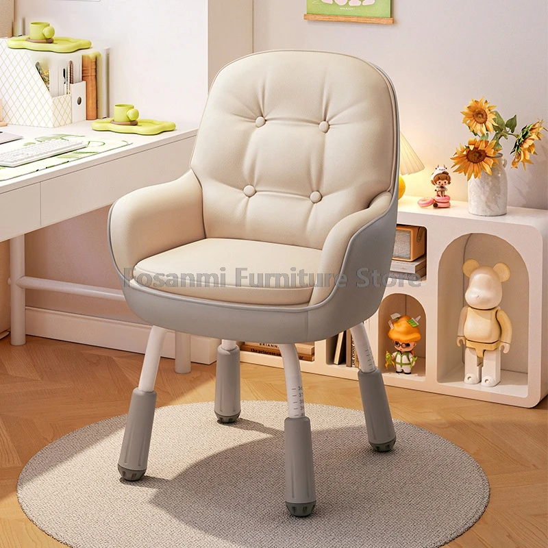 

Ergonomic Computer Chairs with Height-Adjustable Legs Modern Double-Layer Soft Office Chair Stable Desk Chair for Study Gaming