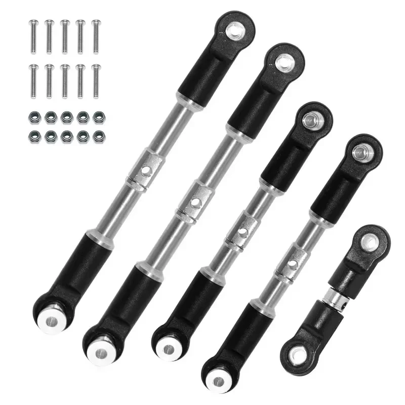 5pcs Heavy-Duty Steel Turnbuckles Camber/Toe Links for Arrma 1/7 Infraction/Limitless/Felony 1/8 Typhon Upgrade Parts