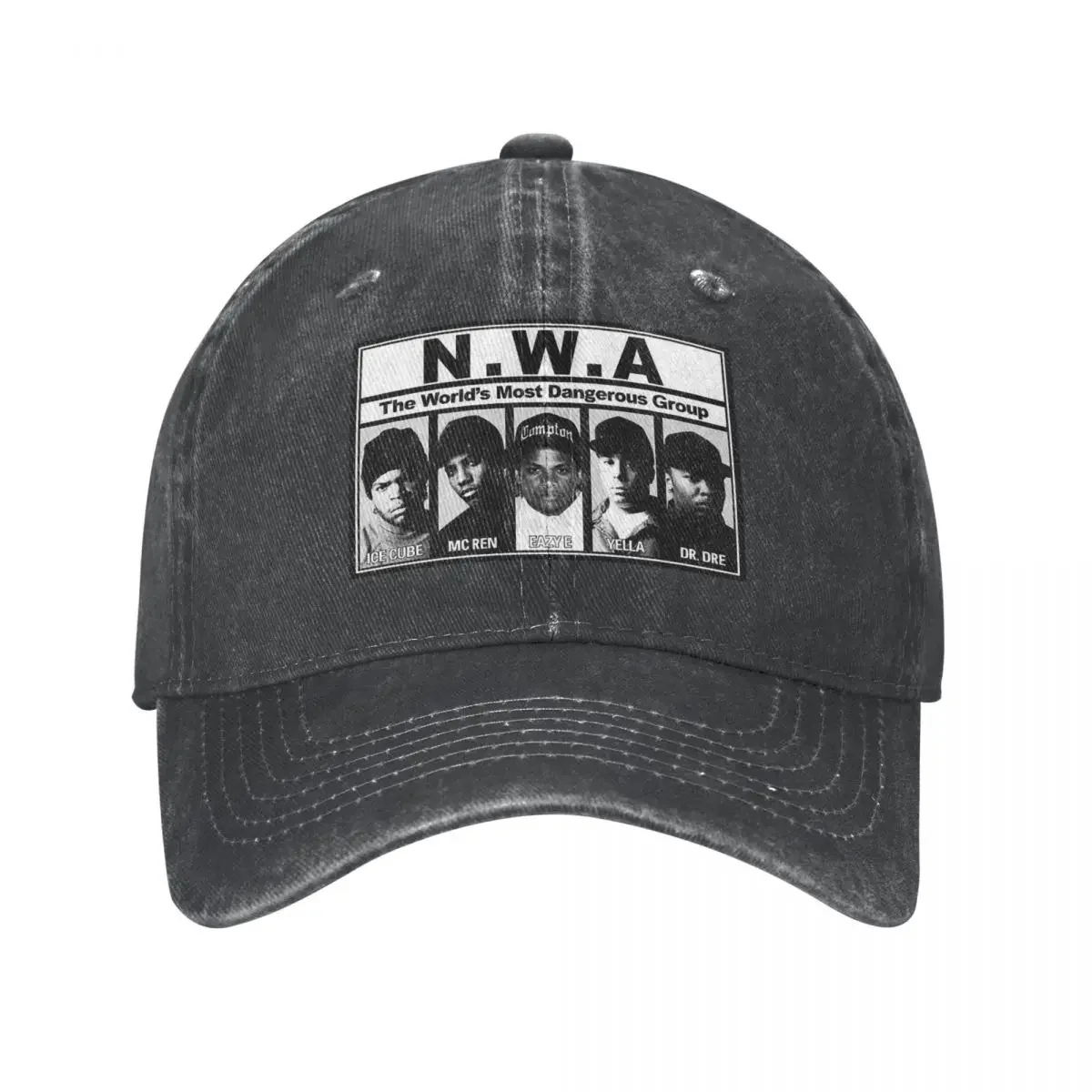 

NWA Band Summer Baseball Caps Vintage Rap Funny All Seasons Travel Adjustable Fit Hats Cap for Men Women