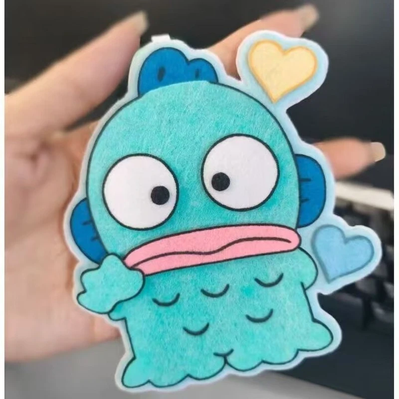 

Sanrio Hangyodon Non-woven Fabric Keychain Anime Action Figures Pendant Goods Cute Toy Key Bags Decoration Model Christmas Gifts