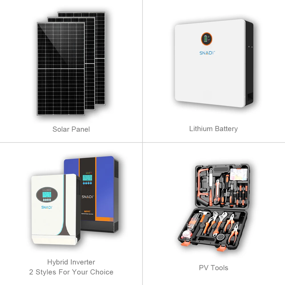 Solar Panel Set 5000w System 5kva Complete Home Mini Solar System Price off Grid 5 Kilowatts with Battery Backup