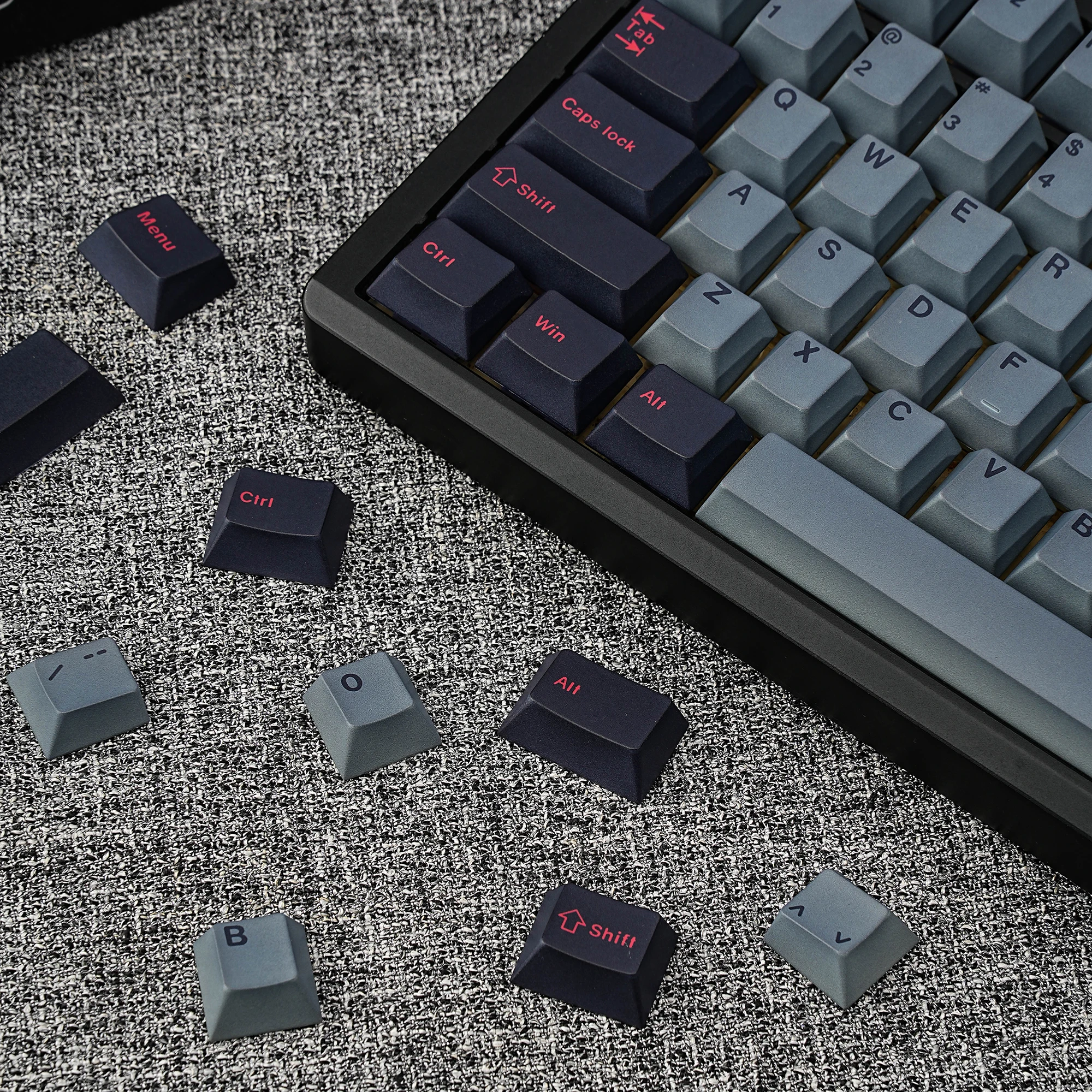 GMK 8008 Keycaps Red Dye Sub Big Set 143 Keys For Mechanical Keyboard German Korean Spanish Arabic French Russian Abnt-2 - view 5