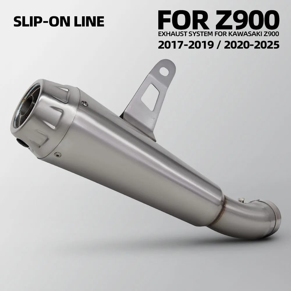 

For Kawasaki Z900 2017-2025 Motorcycle Slip on Line Exhaust Stainless ARRO Streetbike Escape Muffler with DB Killer