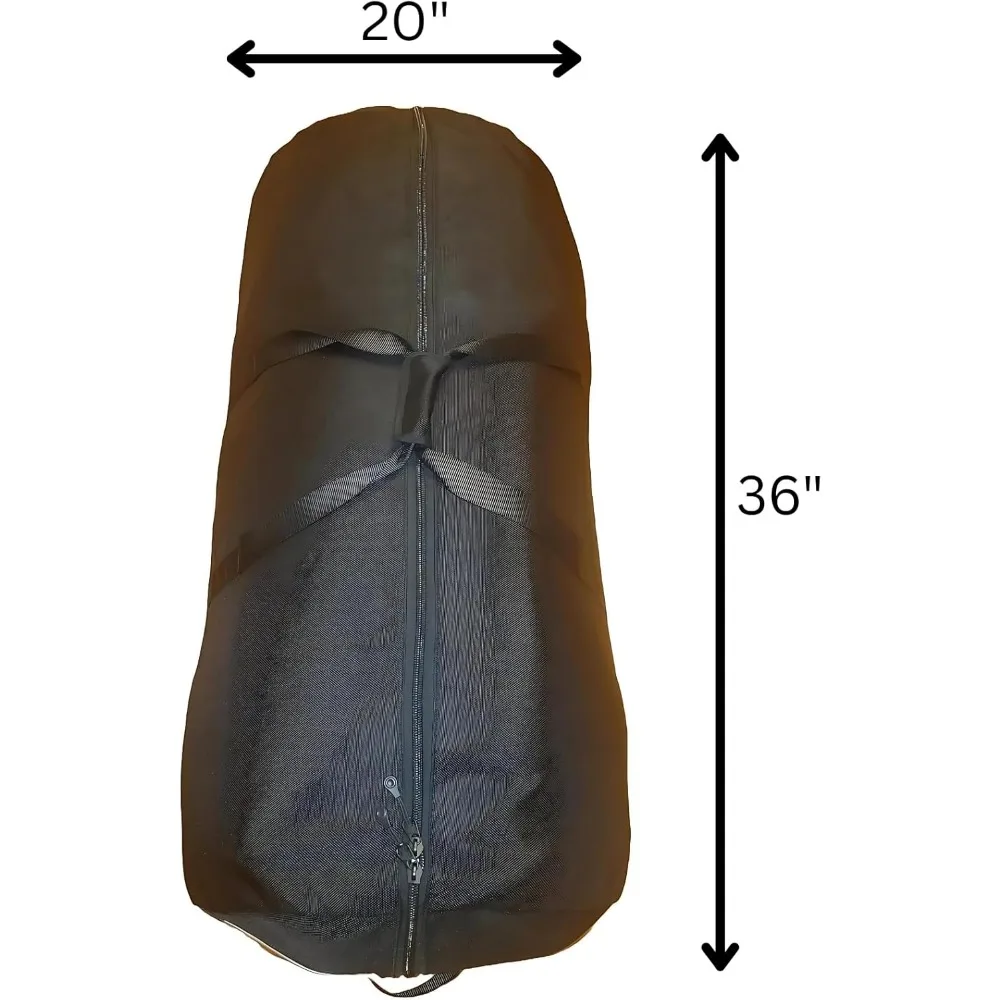 حقيبة من القماش الخشن من النايلون الباليستي سعة 210 لتر شديدة التحمل للسفر بسعة كبيرة، مقابض معززة، مقاومة للماء، تخزين 55 جالونًا