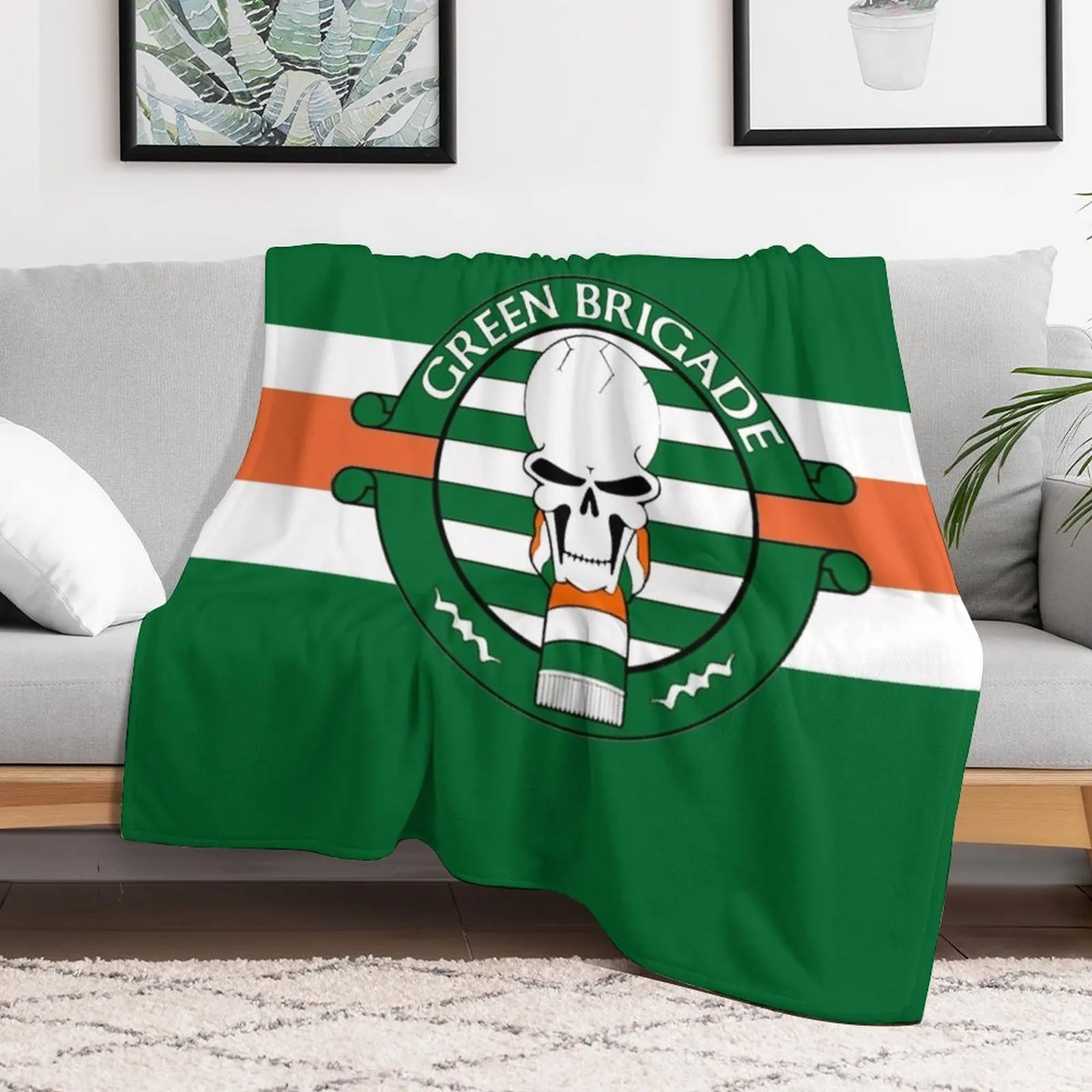 Green Brigade Throw Blanket Loose Blankets For Bed Winter beds Blankets