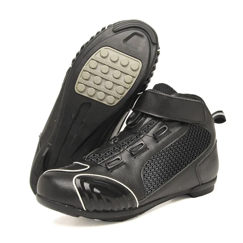 

Мотоциклетные ботинки, износостойкие, водонепроницаемые, ветрозащитные, безопасные, для езды на внедорожнике, кожаные гоночные ботинки