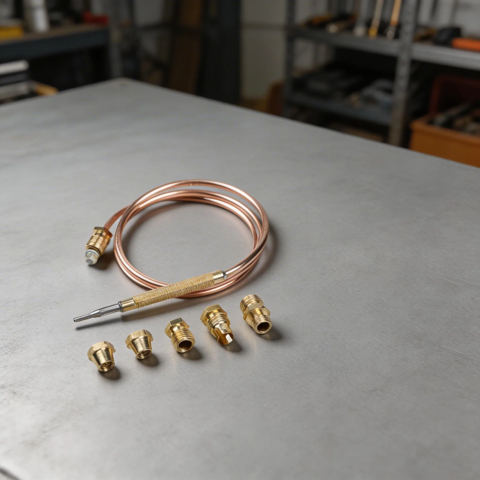 Home Heating Gas Thermocouple 120cm Efficient Heating Equipment Fast Temperature Sensing High Sensitivity Probe