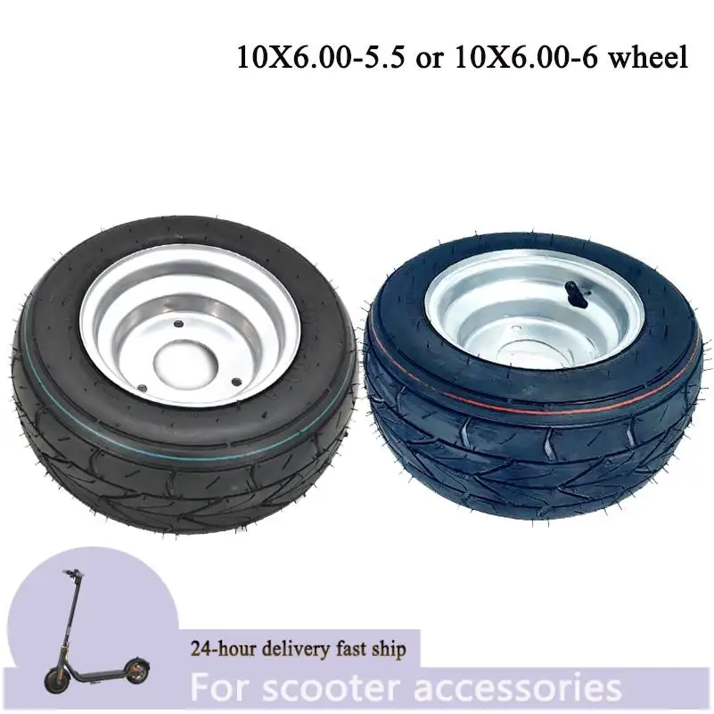 

10X6.00-5.5 10X6.00-6 Vacuum tire belt with 3-hole wheel hub electric FOR tires modified kart cart ATV tire accessories