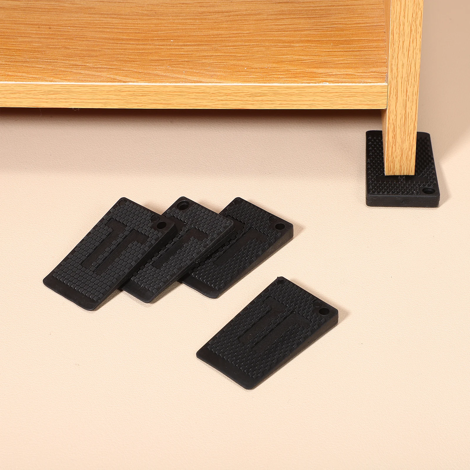 

40pcs Furniture Levelers 3x5cm Plastic Shims for Uneven Floors Protects Tables Appliances Easy Installation Non Slip
