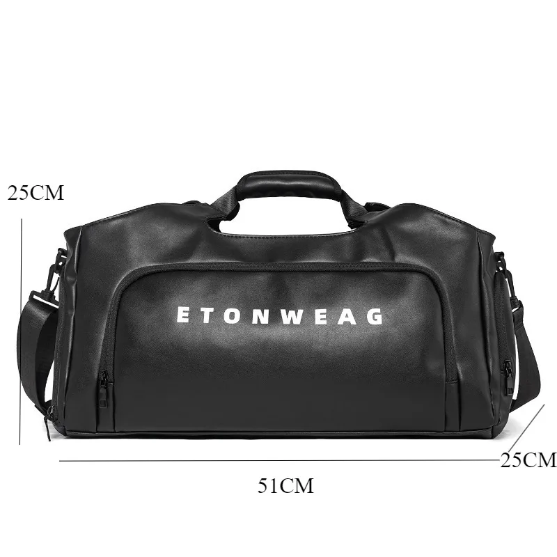 Fashion Letter Printed Handbag Men Wet Dry Separation Fitness Bag Men Crossbody Bags Travel Hand Bags Large Capacity Duffel Bags