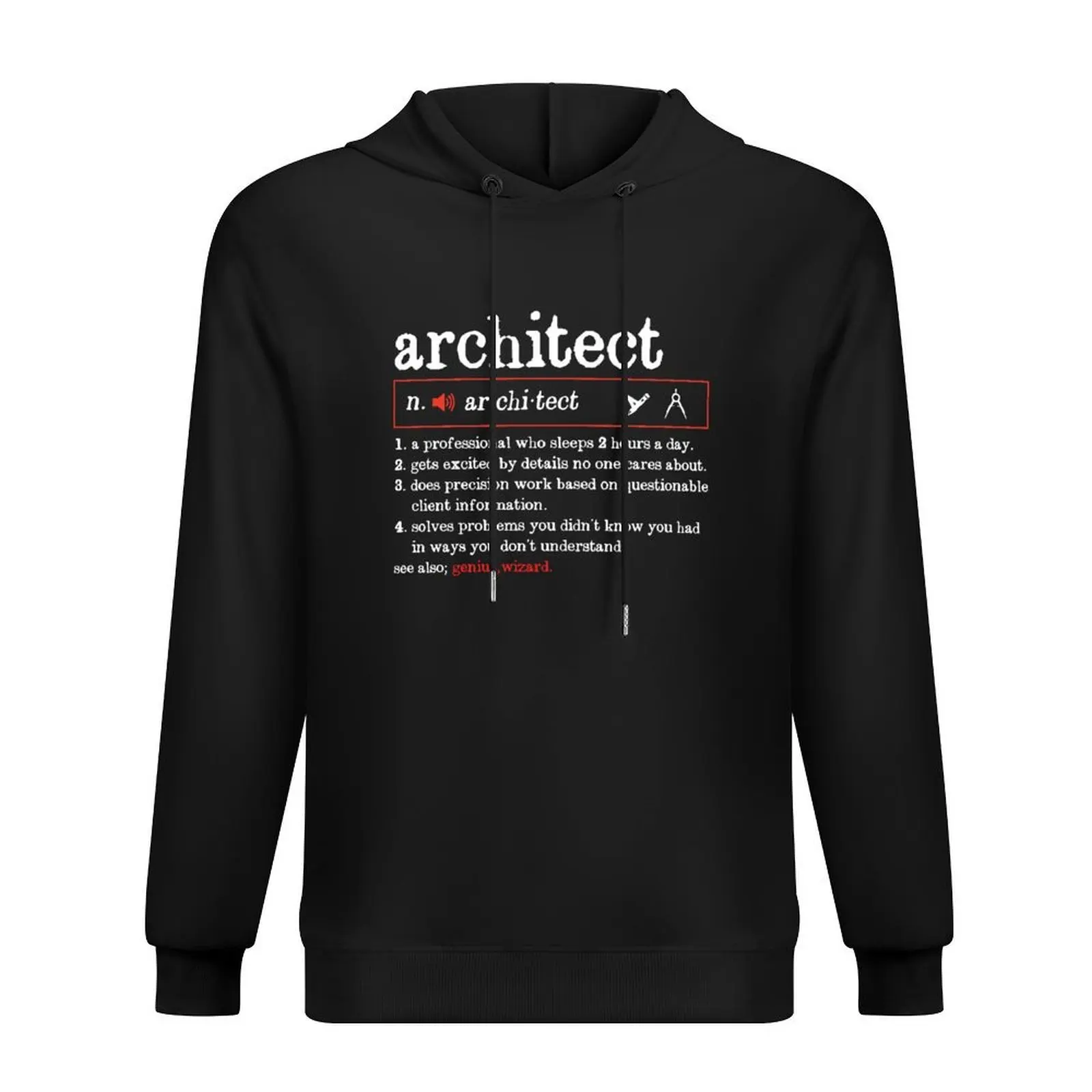 

Architect Funny Line Definitions: Architecture Gift, Architectural Engineering Funny Architect Hoodie
