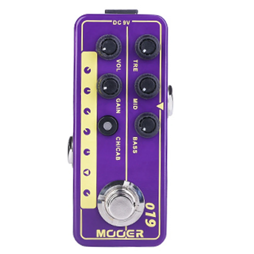 MOOER Gitaareffectpedaal Digitale voorversterker Effectpedaal True Bypass Mini-effectpedaal voor gitaarprestaties Sfeer