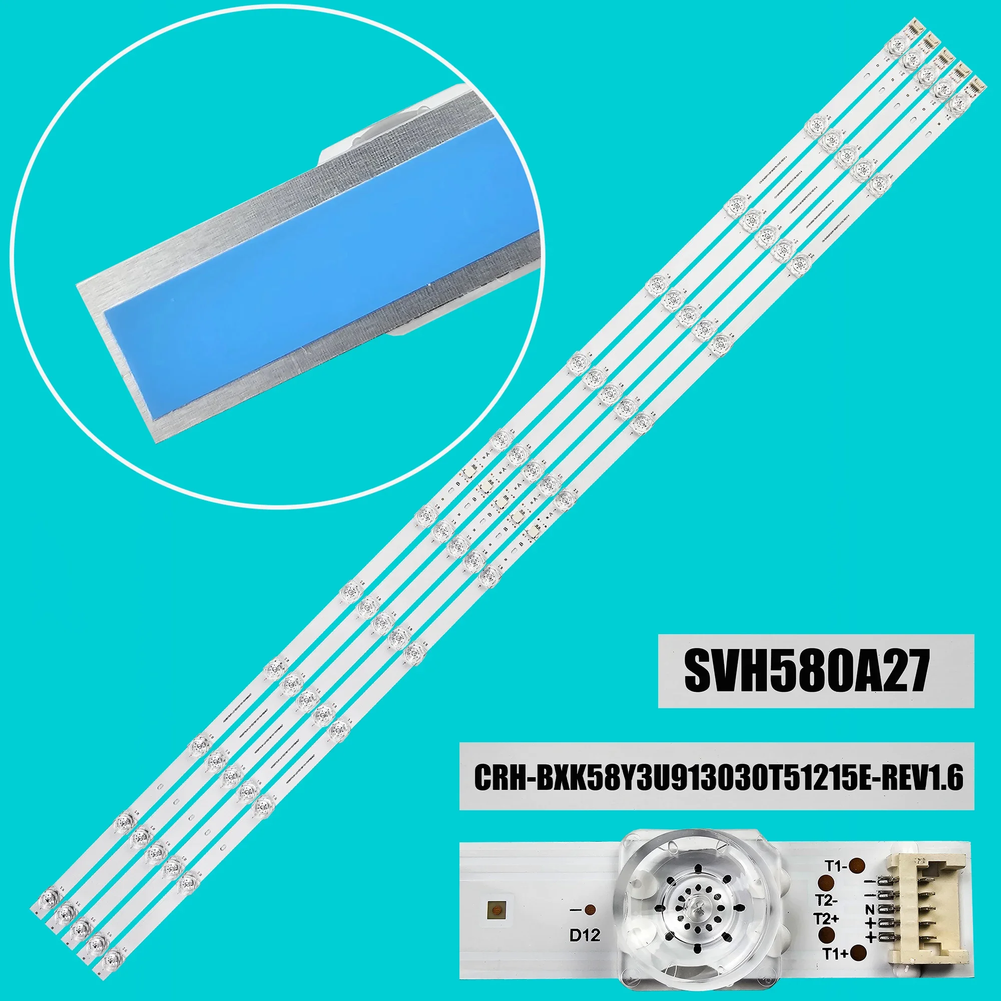 LED Backlight strip For 58A72GQ 58A7GQ CRH-BXK58Y3U913030T51215E-REV1.6 58A7GQTUK HD580Y3U91-L2+2021061101+SVH580A27