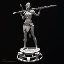 The height of man 38mm 50mm 75mm Resin model kits figure beauty colorless and self-assembled 3D Printing TD-6507/3D