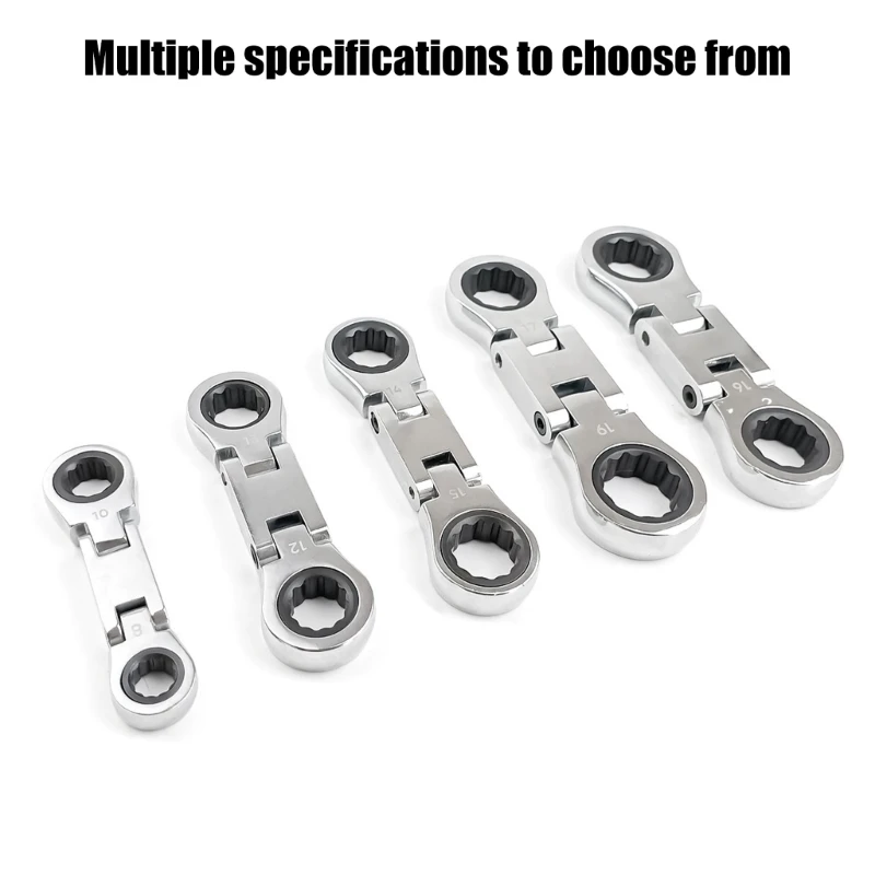 ipiip 5 pezzi chiave a cricchetto flessibile chiave per ingranaggi combinazione a cricchetto chiave flessibile chiave a sgancio