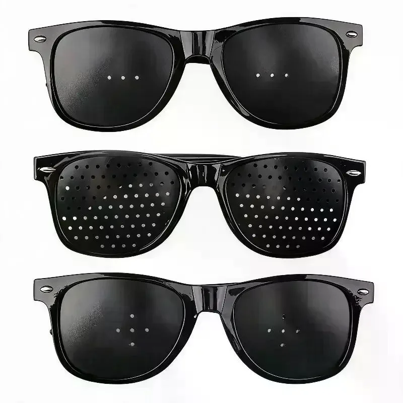 /JCS/Plastic Pin Hole Sunglasses Natural Healing Eye Exercise Eyesight Improve Vision Care Pinhole Glasses 1 Pcs