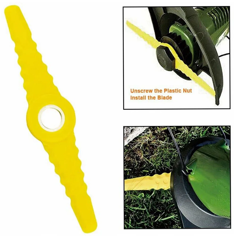 

3pcs Grass Trimmer Plastic Blade Brush Cutter Head Blades Fits SB600E SB601E SB602E Electric Trimmer Edger String Trimmer Part