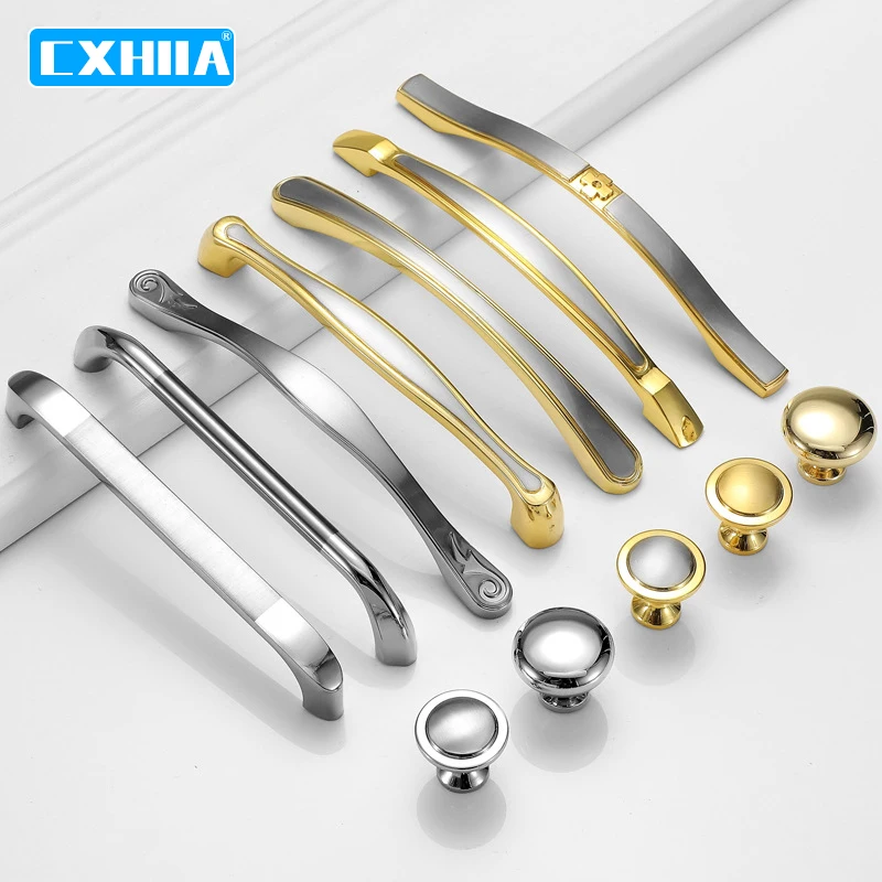 CXHIIA Lengthened Black Drawer Cabinet Wardrobe Door Handle Single Hole Hardware Handle Nordic Wardrobe Lengthened Gold Handle