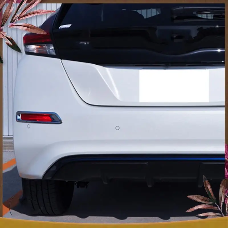 

AB59-для Nissan Leaf ZE1 2017 2018 2019 автомобильный задний противотуманный фонарь, рамка, накладка, противотуманная фара, запасные части, аксессуары, 2 шт.
