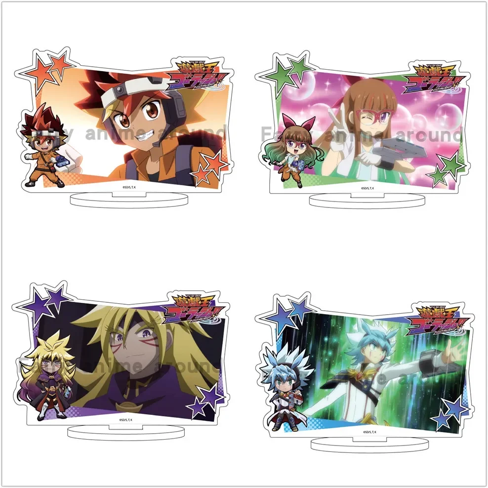 Game Yu-Gi-Oh! GO RUSH! Figure Doll Anime YuGiOh Yudias Velgear Oudou Yuuhi Yuamu Acrylic Stand Model Plate Cosplay Toy Gift