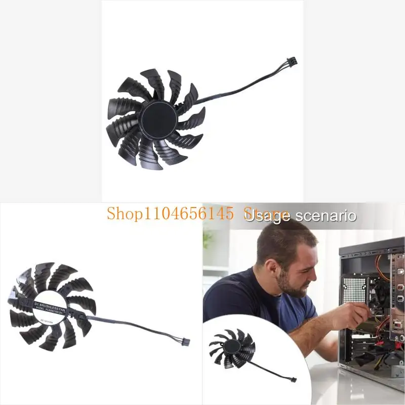

5ASD 80 мм 3PIN T129215SU PLA09215S12H для GTX1650 1630 MINI MINI ITX OC Замена графической карты.