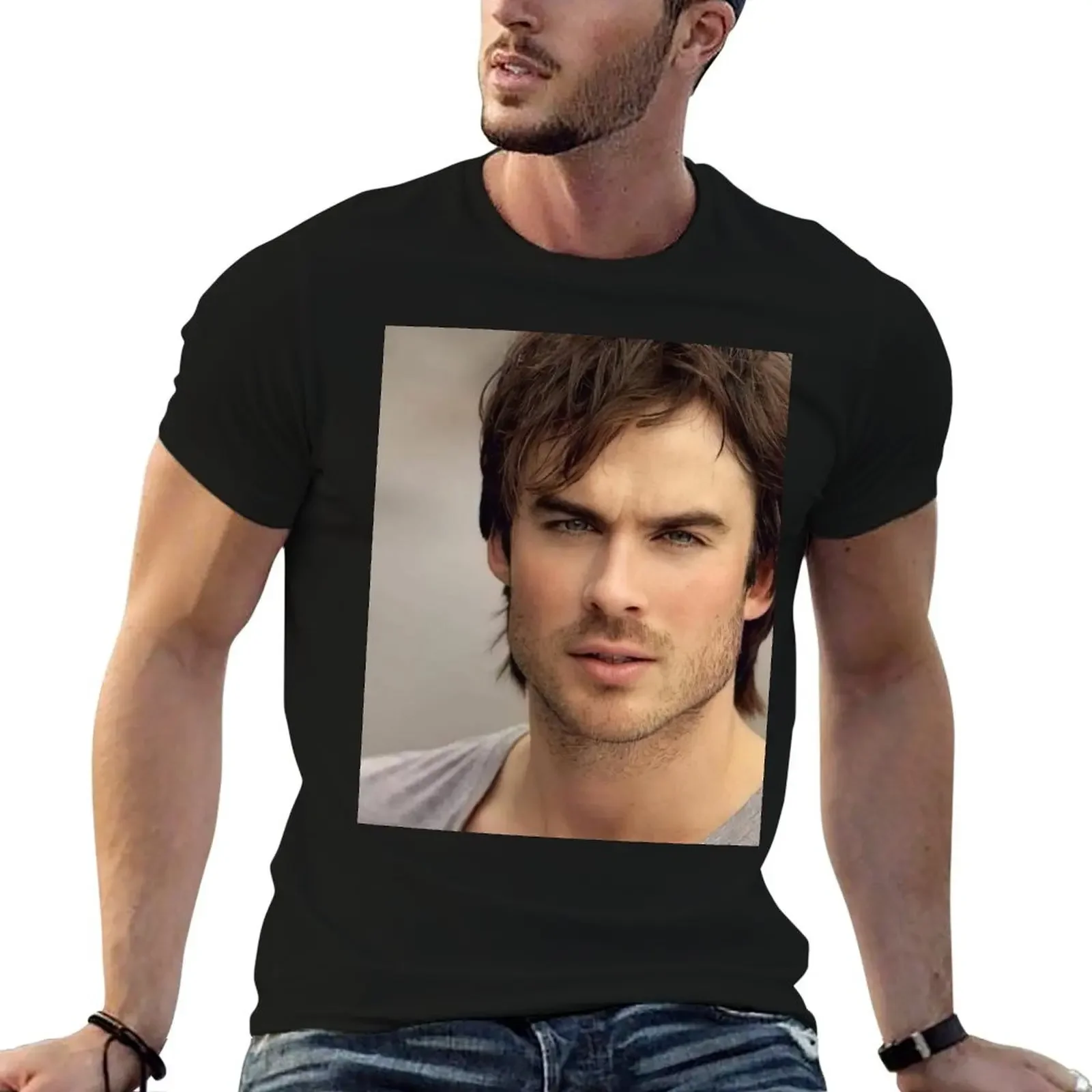 

Ian Somerhalder T-Shirt custom t-shirts summer clothes men clothing