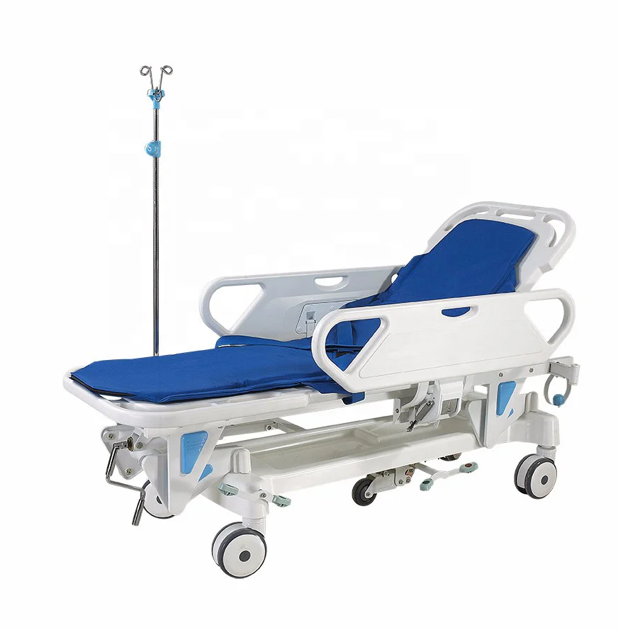 

High Quality Medical ABS Plastic Emergency Bed Hospital Ambulance Stretcher Trolley For Sales