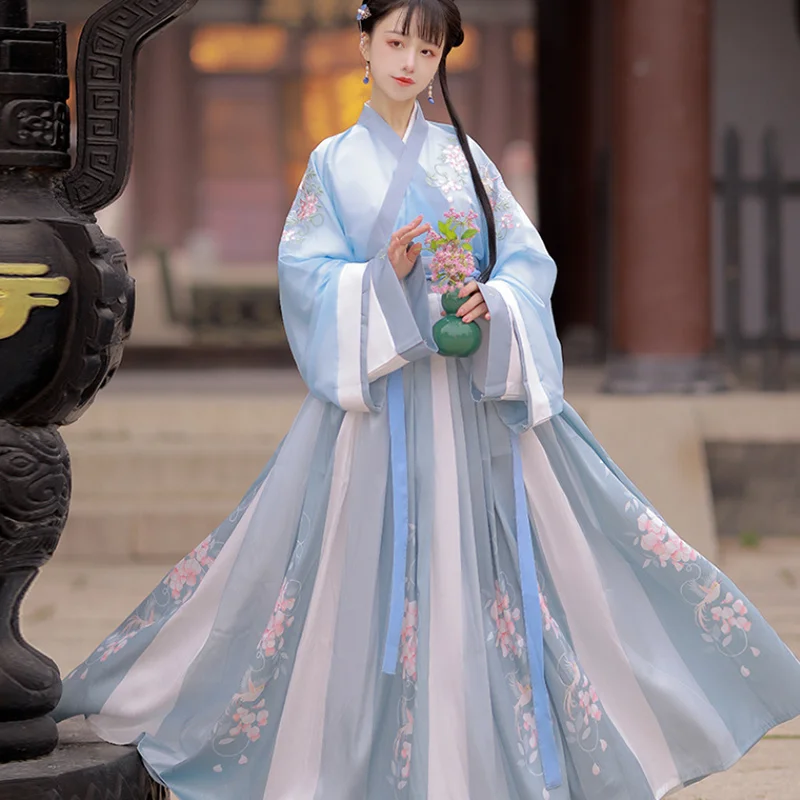 

Original Hanfu Costume for Women, Ancient Chinese Costume, Traditional Hanfu, Dance Costumes, Folk Fairy Dress Graduation, 3PCs