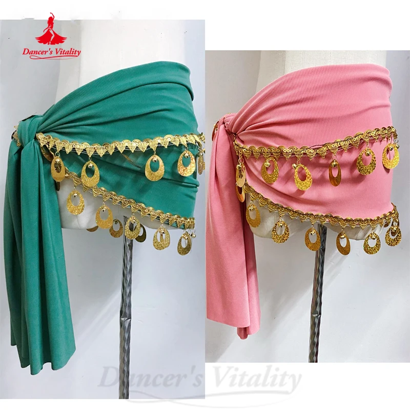 زي الرقص الشرقي للنساء، ملابس الممارسة الشرقية، حزام العملات الذهبية، وشاح الورك للرقص الشرقي للفتيات