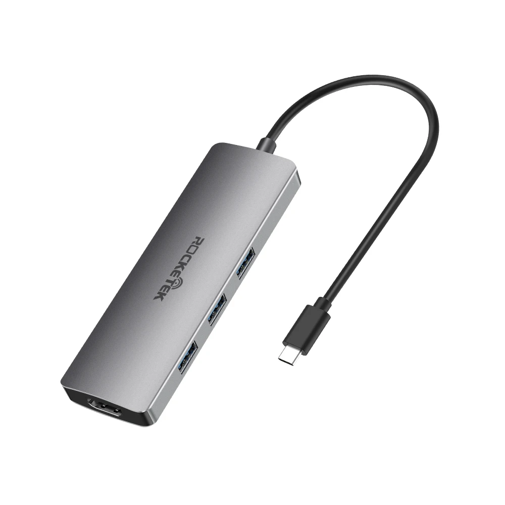 Type C USB 3.0 HUB to Multi 4K HDMI-compatible RJ45 Adapter Dock for MacBook Pro PD 3.1 Port SD/TF Micro SD Card Reader