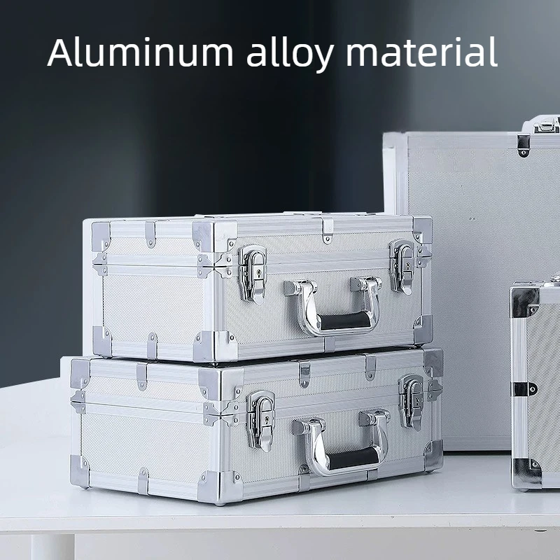 Aluminum Alloy Tool Case Large Capacity Tool Storage Box Handheld Instrument Equipment Display Box Portable Tools Organize Case