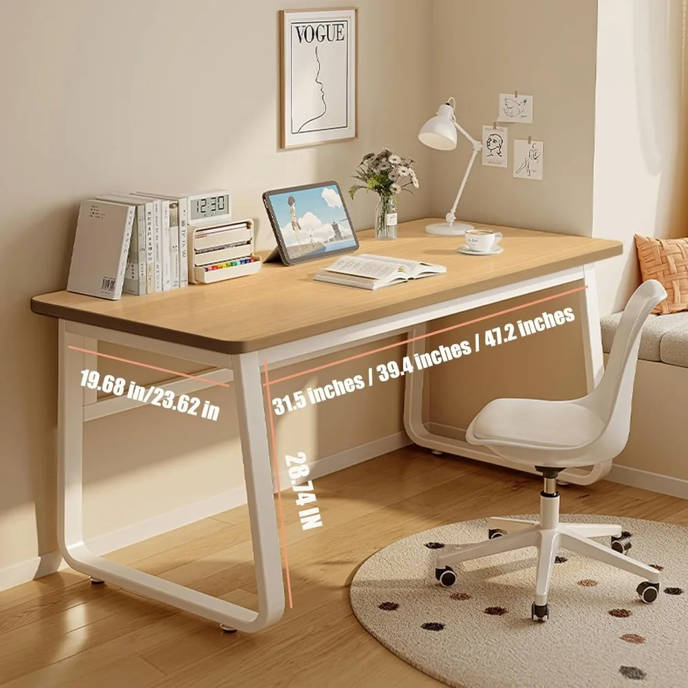 Modern Desk  Computer Table Simple Style Office Writing Desk Industrial Office Table, Sturdy PC Laptop Table for Home Office