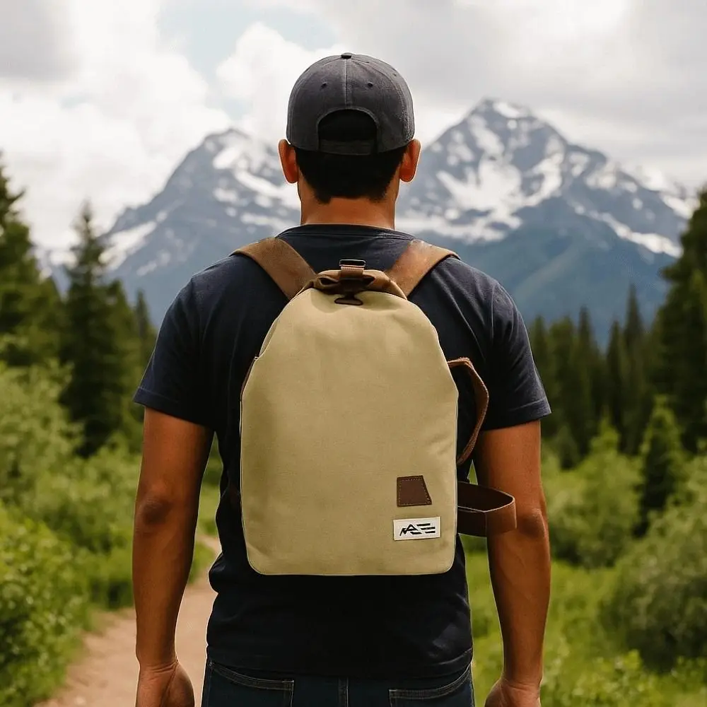 Borsa da petto in tela di grande capacità Stile retrò Design minimalista Borsa a tracolla maschile Borsa a tracolla singola modello di tendenza